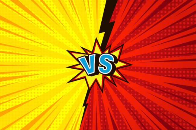 Comic versus competitive concept MDD vs MDR